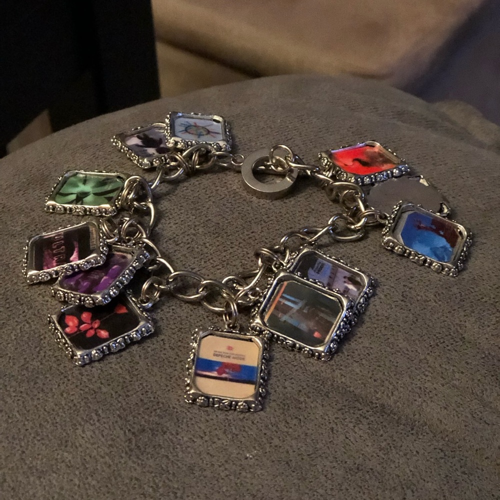 Depeche Mode Album art charm bracelet